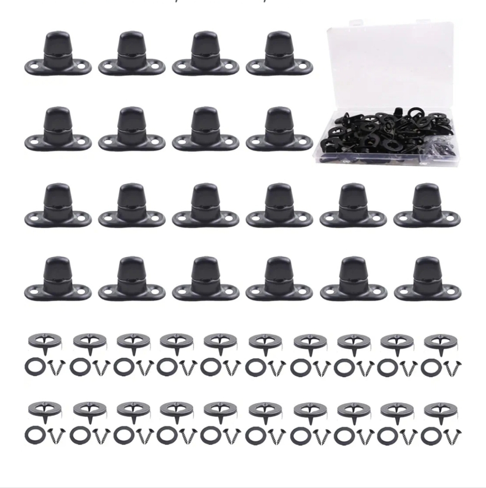 20 Canvas Twist Lock Fasteners Turn Button Fasteners Eyelet/Stud Twist Lock
